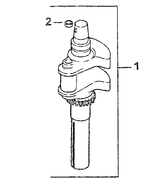 Kohler Crankshaft Diagram and Parts List for 3654 53AB5B8K100-ZT54 Cub Cadet Lawn Mower